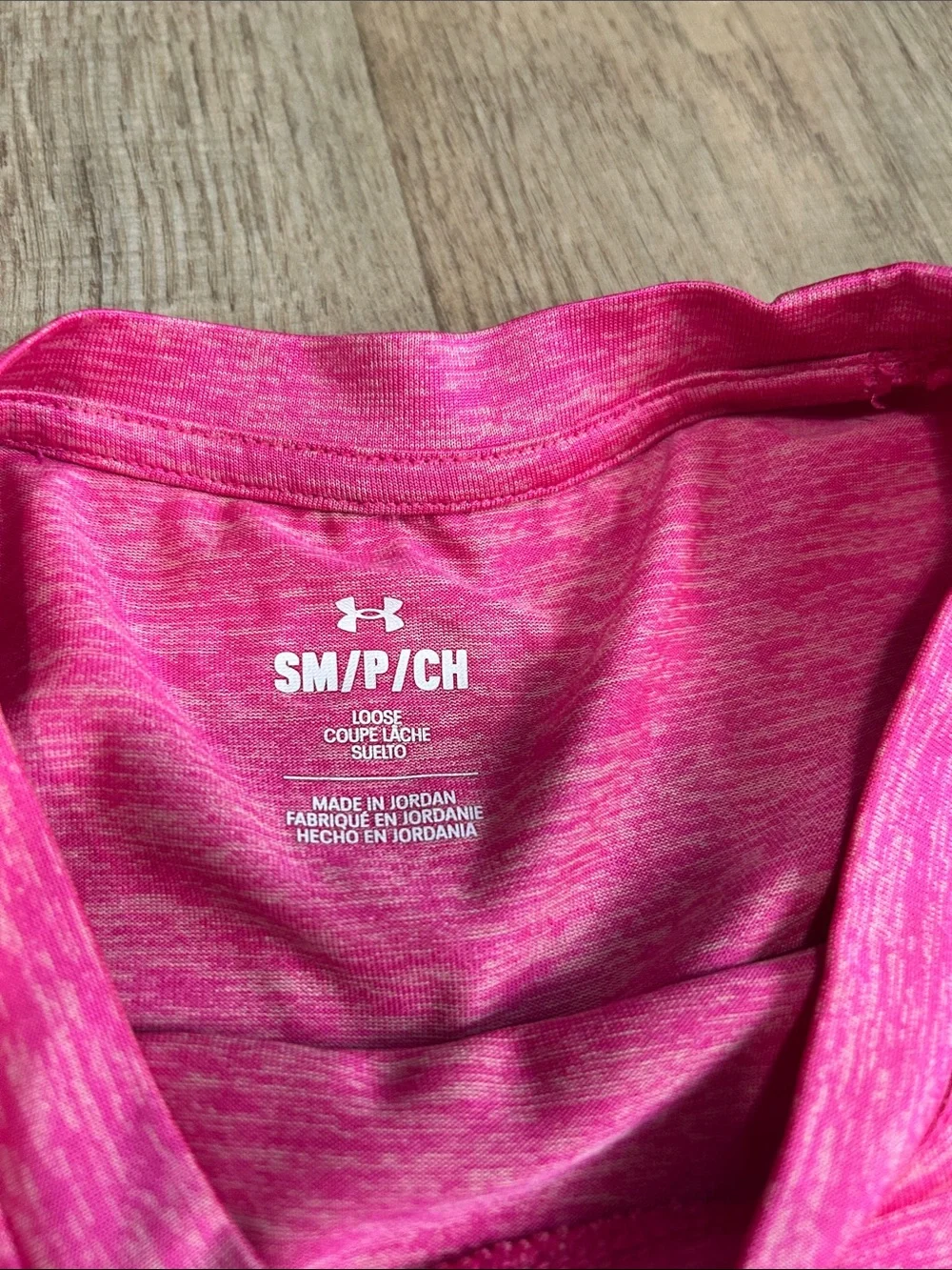 Under Armour Hot Pink Athletic Tee & Shorts Set